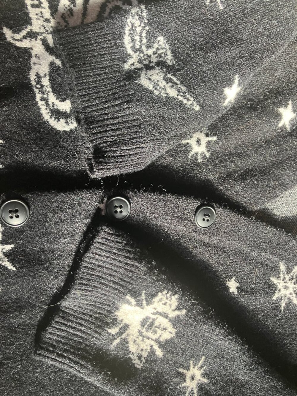 NWOT Rare Cardigan Obey Worldwide Limited Release Celestial Oversize Soft XS - Picture 5 of 7